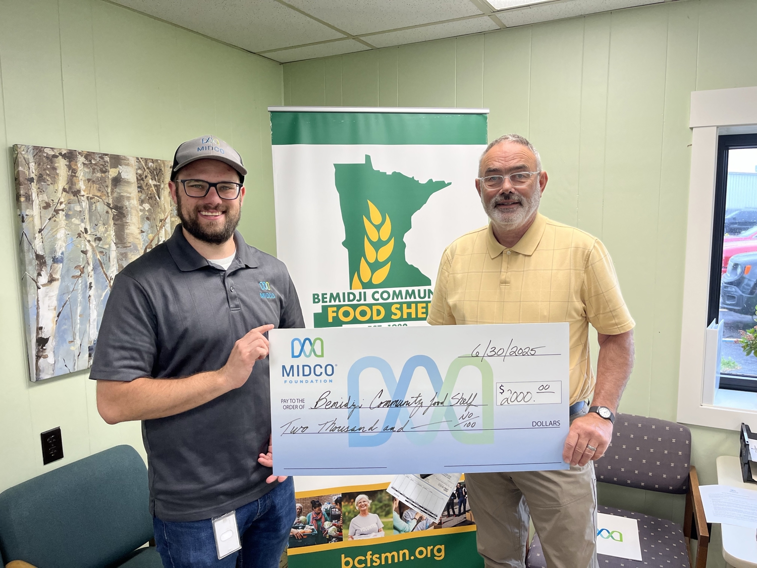 Bemidji Community Foodshelf with Midco Grant