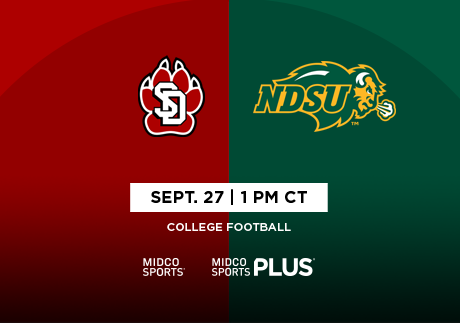 USD vs NDSU football game graphic